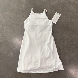 Lululemon Align High Neck A/B Cup White 2 NWT Cami Golf Tennis Dress Athleisure